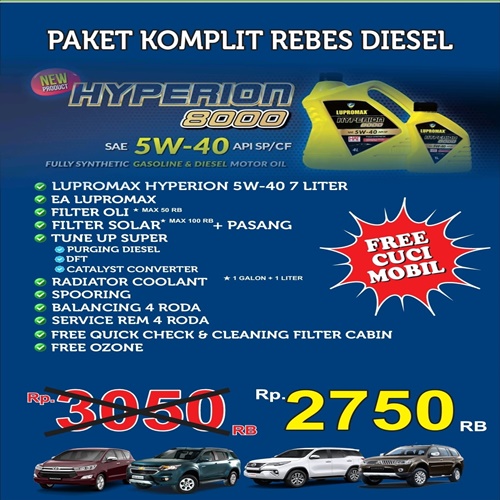 Paket Komplit Rebes Diesel